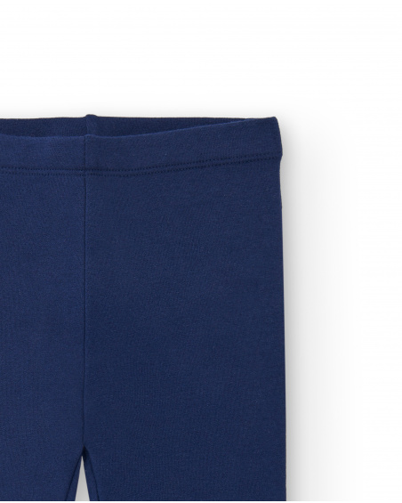 Legging fille bleu marine imprimé "OMG! I am cool" collection