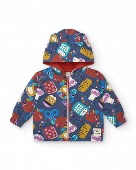 Sweat fille bleu imprimé amusant collection Big Brains Sweat fille bleu imprimé amusant collection Big Brains