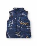 Gilet technique garçon bleu marine à imprimé graphique Amazing Gilet technique garçon bleu marine à imprimé graphique Amazing