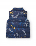 Gilet technique garçon bleu marine à imprimé graphique Amazing Gilet technique garçon bleu marine à imprimé graphique Amazing
