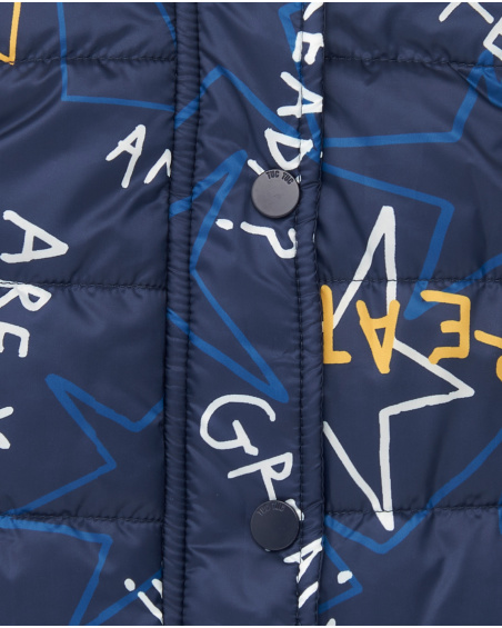Gilet technique garçon bleu marine à imprimé graphique Amazing Gilet technique garçon bleu marine à imprimé graphique Amazing