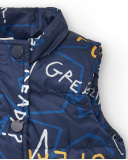 Gilet technique garçon bleu marine à imprimé graphique Amazing Gilet technique garçon bleu marine à imprimé graphique Amazing