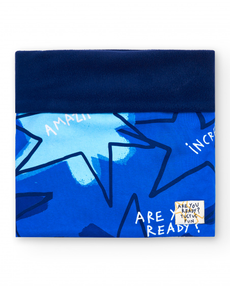 Bandana garçon bleu avec imprimé étoiles Amazing collection