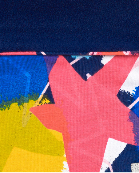 Bandana fille bleu à imprimé étoiles multicolores Amazing