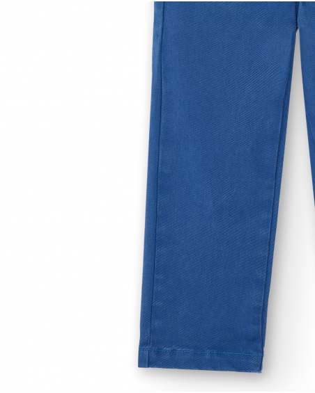 Pantalon fille en jean bleu avec étoiles imprimées Amazing