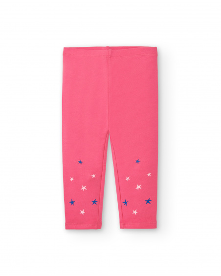 Ensemble t-shirt manches longues et leggings fille rose et bleu Ensemble t-shirt manches longues et leggings fille rose et bleu