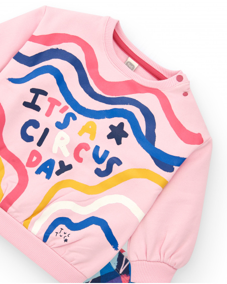 Ensemble sweat et legging rose fille imprimé graphique Amazing