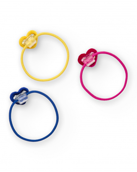 Pack de chouchous fille aux couleurs vives avec détail cœur