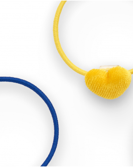 Pack de chouchous fille aux couleurs vives avec détail cœur