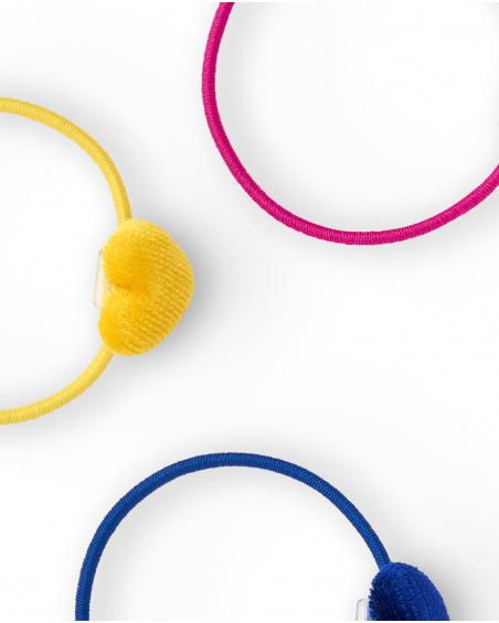 Pack de chouchous fille aux couleurs vives avec détail cœur