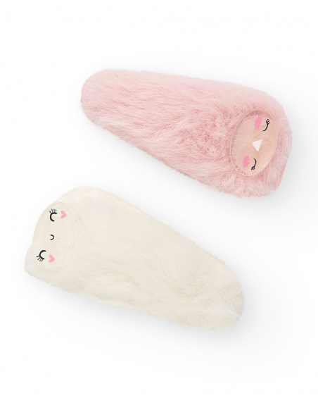 Lot de pinces à cheveux avec visages pour fille collection