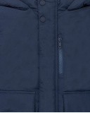 Manteau bleu à capuche en fausse fourrure pour garçon de la