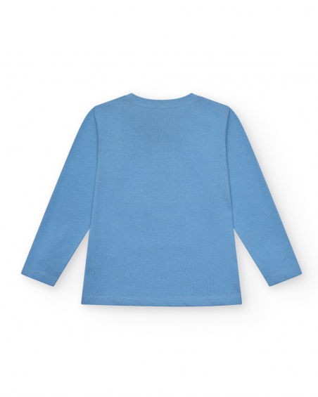 T-shirt bleu avec imprimé "Free Ride" pour garçon de la