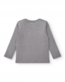 T-shirt gris imprimé "Explore" pour garçon collection Made for