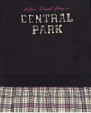 Robe en maille avec jupe à carreaux pour fille de la collection