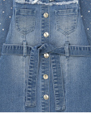 Robe chemise en jean fille collection Terre de Glace