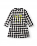 Robe imprimé pied de poule avec message "Dream" fille collection Rebel Dreamers Robe imprimé pied de poule avec message "Dream" fille collection Rebel Dreamers