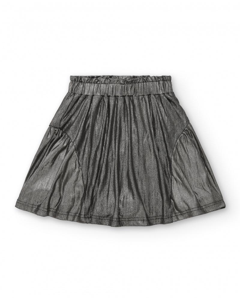 Jupe métallisée fille collection Terre de Glace