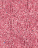 Gilet fille en maille tressée rose de la collection Central Park