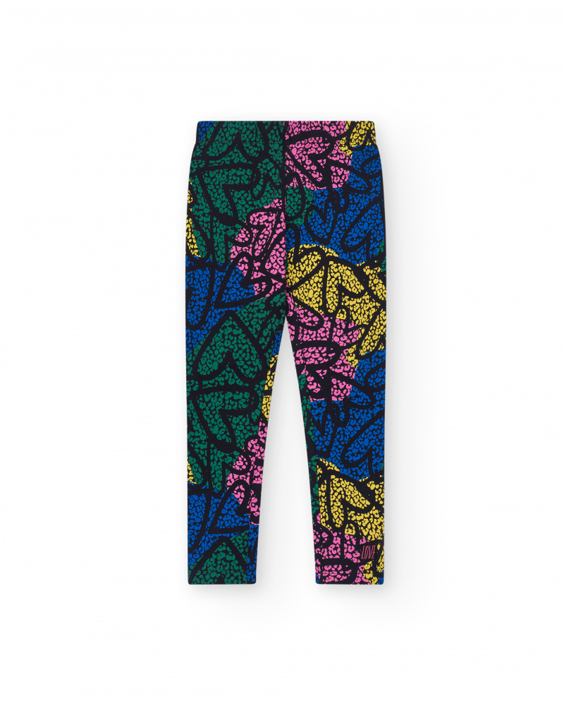 Legging fille imprimé multicolore collection Living in Colors