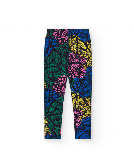 Legging fille imprimé multicolore collection Living in Colors