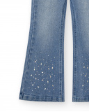 Jean fille bleu avec détails appliqués en métal collection The Land Of Ice
