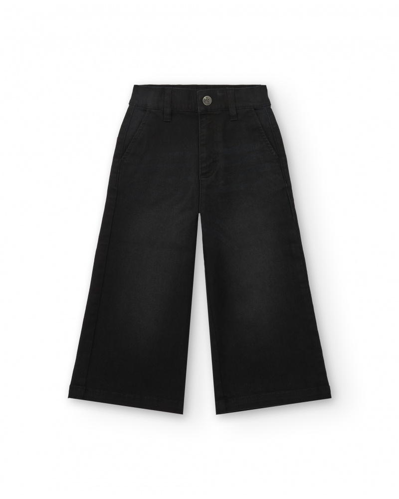 Pantalon large noir fille collection Poésie Magique