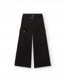 Pantalón cargo en negro con cinturón colección Rebel Dreamers Pantalón cargo en negro con cinturón colección Rebel Dreamers