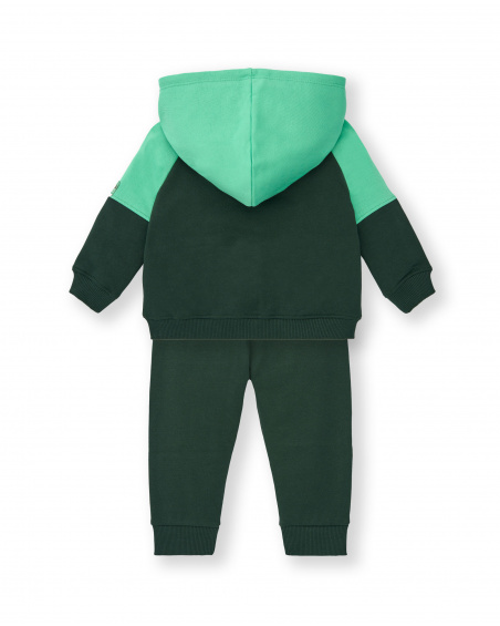 Conjunto de sudadera con capucha y pantalones jogger para niño