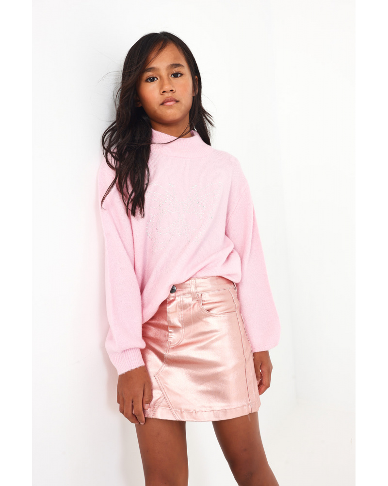 Jupe métallisée fille collection Galactic Garden