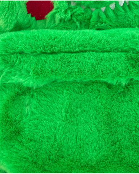 Sac à dos enfant en vert avec motif de dinosaure collection Cyber Dino