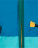 Coupe-vent pour garçon en bleu avec des détails contrastants