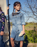 Robe chemise en jean fille collection Terre de Glace | tuc tuc