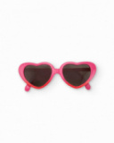 Gafas de sol para niña color rosa con diseño de corazón