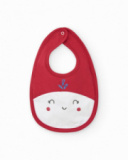 Pack de dos baberos marinos para niño, uno blanco con medusa y