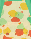 Combinaison en tricot pour garçon avec imprimé de pommes et poche frontale