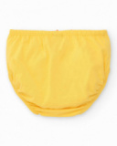 Robe couleur pêche pour fille avec imprimé floral et bretelles nouées