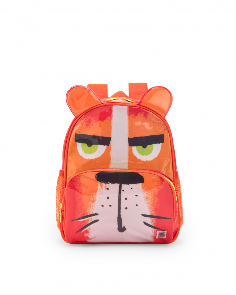 Sac à dos rouge pour garçon avec bretelles ajustables