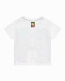 T-shirt blanc pour garçon avec tigre et phrase "I'm quiet!!"