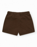 Bermuda marron pour garçon avec taille élastique Bermuda marron pour garçon avec taille élastique
