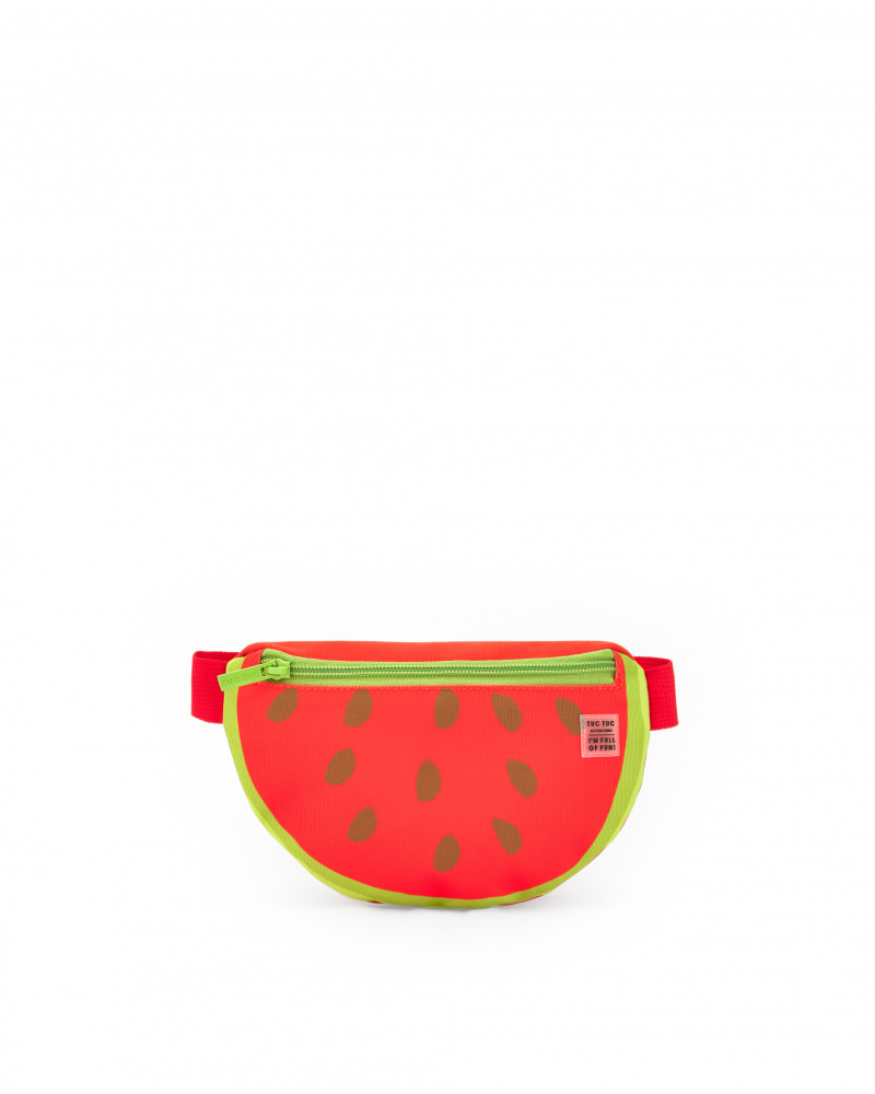 Sac banane rouge pour fille avec design pastèque