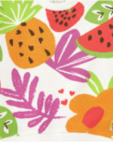 Sweat blanc pour fille avec imprimé tropical Sweat blanc pour fille avec imprimé tropical