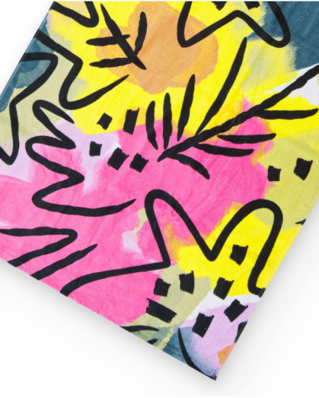 Serviette rose pour fille avec imprimé d’étoiles Serviette rose pour fille avec imprimé d’étoiles