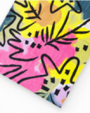 Serviette rose pour fille avec imprimé d’étoiles Serviette rose pour fille avec imprimé d’étoiles