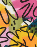 T-shirt blanc pour fille avec fleurs et fermeture à l’épaule