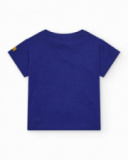 Ensemble pour garçon avec t-shirt bleu et short jaune Ensemble pour garçon avec t-shirt bleu et short jaune