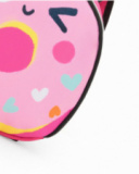 Sac à dos rose pour fille avec donut et cœurs Sac à dos rose pour fille avec donut et cœurs
