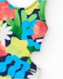 Maillot de bain pour fille avec imprimé marin et ouvertures latérales