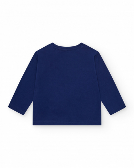 T-shirt bleu marine pour fille avec design marin T-shirt bleu marine pour fille avec design marin