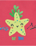 T-shirt sans manches rose pour fille avec volants et étoile de mer